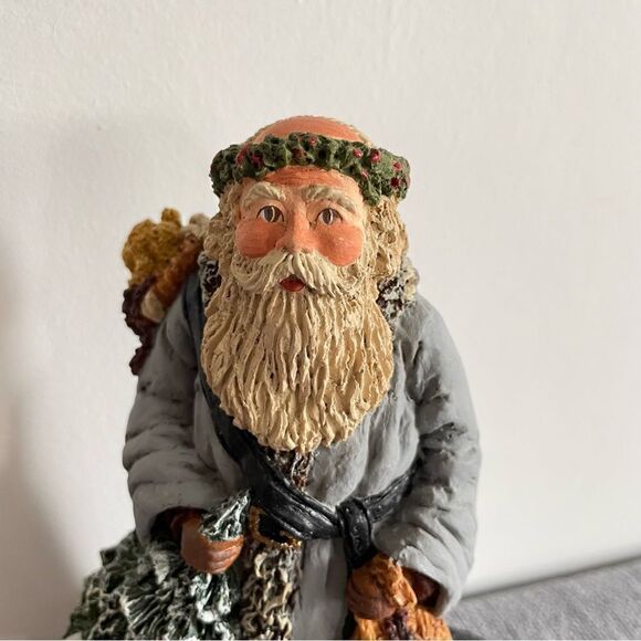 Old Fashioned Pap III 1991 Vintage Santa Sculpture Signed By June McKenna - Picture 5 of 9